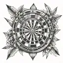 Dart boards tattoo design idea