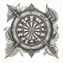 Dart boards tattoo design idea