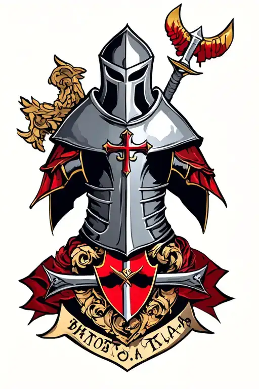 knight Templar  tattoo design idea