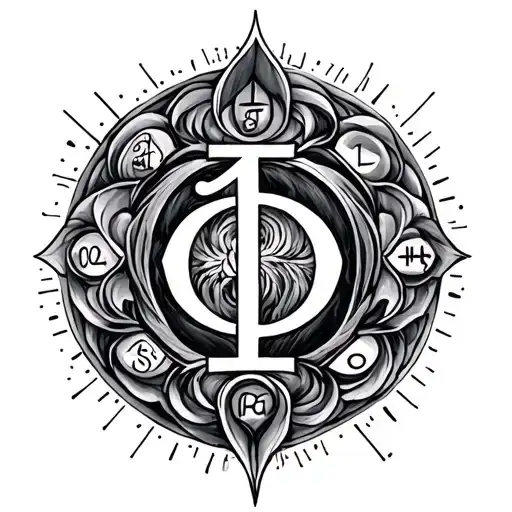 Numerology tattoo design idea