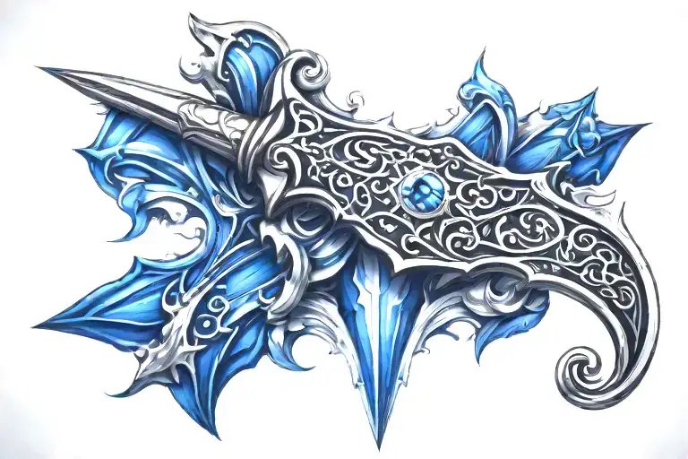 Dagger tattoo design idea