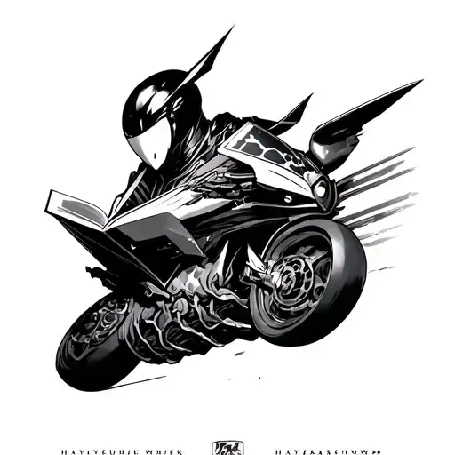 Hayabusa Hero from MoBLE reading tattoo design idea