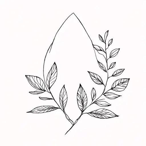 nature elements like tattoo design idea