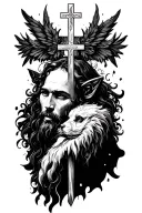 Christian tattoo design idea