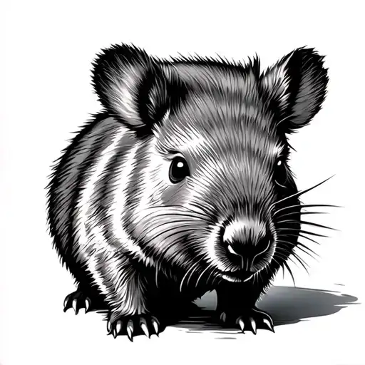 Wombat tattoo design idea