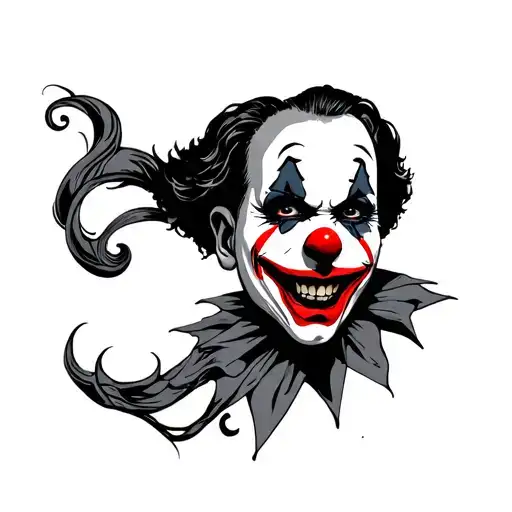 art the clown tattoo design idea