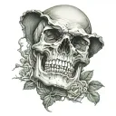 Skull that represent Envy  tattoo design idea