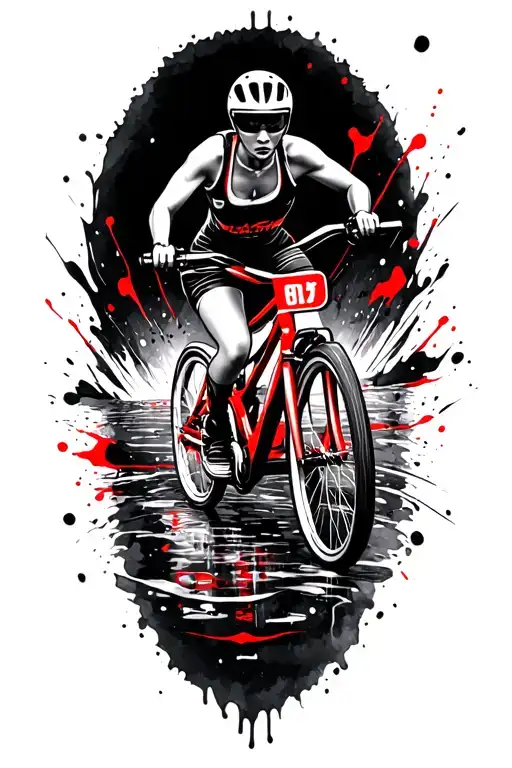 Swim Bike Run tattoo design idea