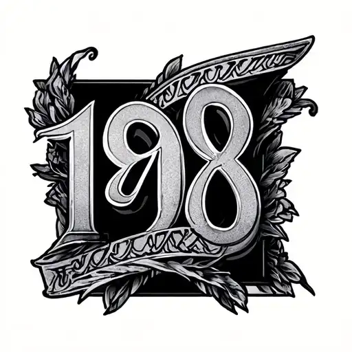 1986 Roman Numerals tattoo design idea