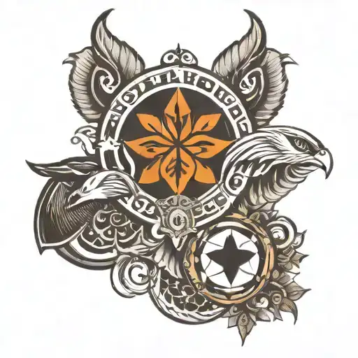 tattoo ideas with the symbol of Botafogo Team tattoo design idea