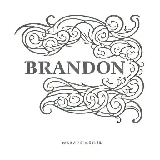 name Brandon tattoo design idea