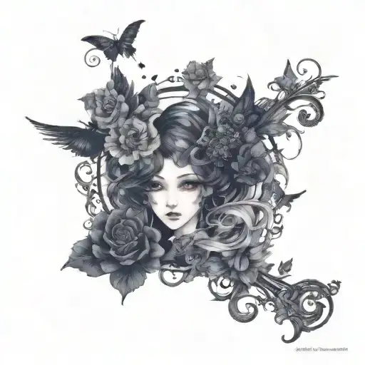 goth vanoim tattoo design idea