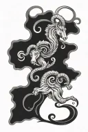 Aries Capricorn Gemini symbol tattoo design idea