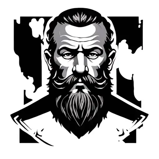 ned kelly inspired design tattoo design idea