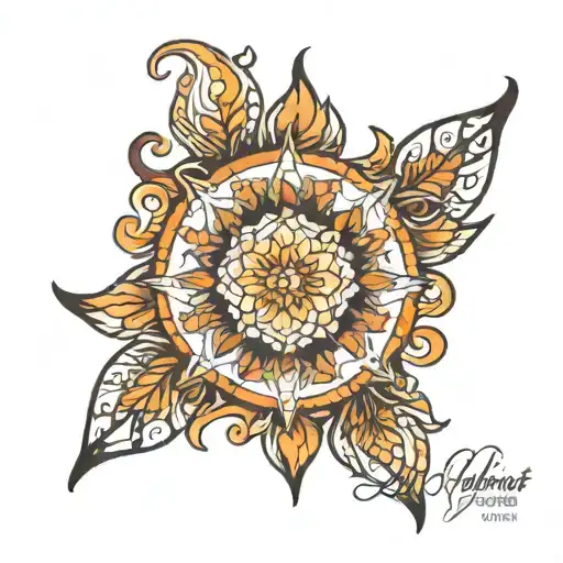 the word 'radiant' tattoo design idea