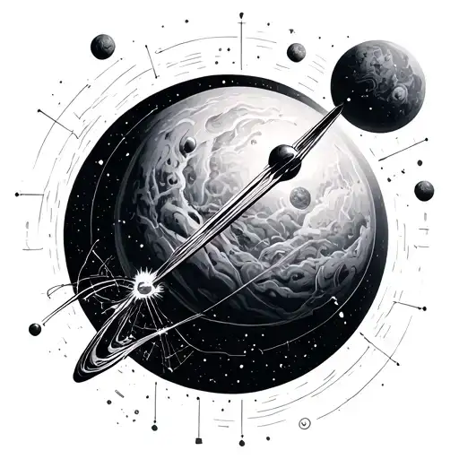 Astrophysics tattoo design idea