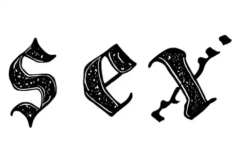 "sex" tattoo design idea