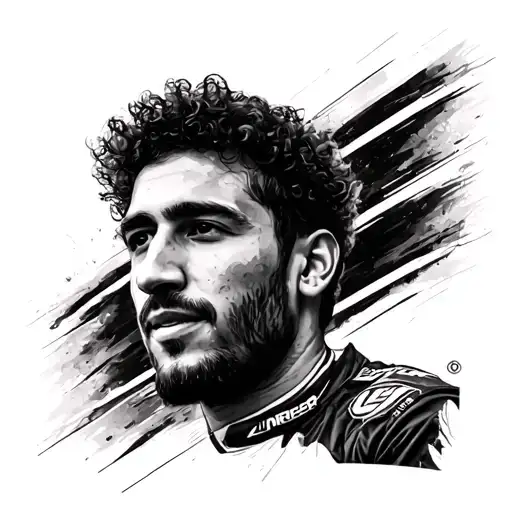 f1 Daniel Ricciardo tattoo design idea