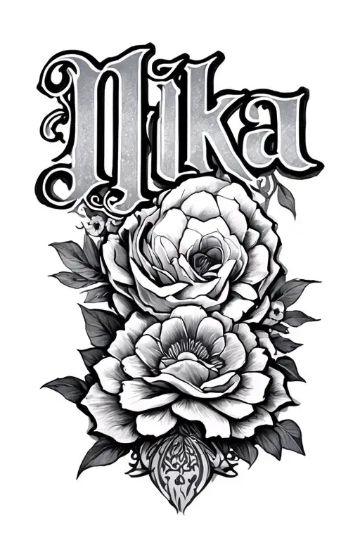 words = Nikia XII-XI-MCMLXXXIX tattoo design idea