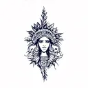 Taíno tattoo design idea