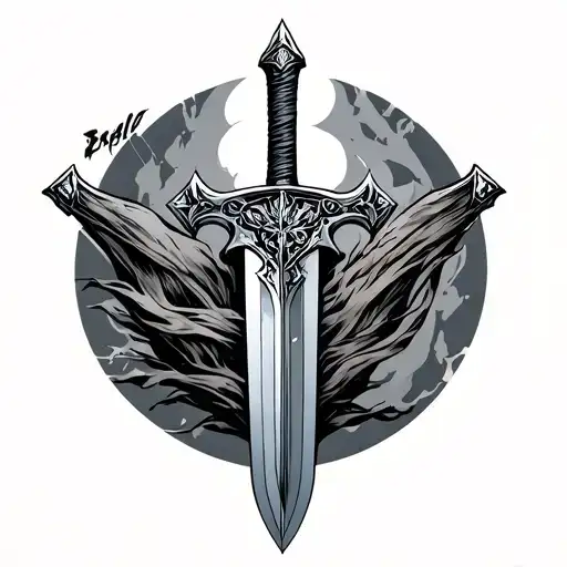Claymore Sword tattoo design idea
