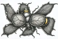 lightning bug tattoo design idea