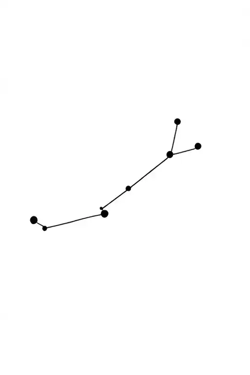 Big Dipper constellation tattoo design idea