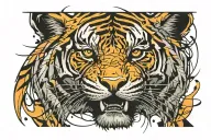 ADHD Tiger tattoo design idea