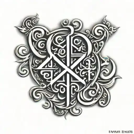 Ryan and Frank ambigram tattoo tattoo design idea