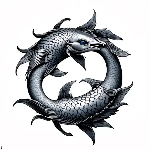 Libra Pisces tattoo design idea