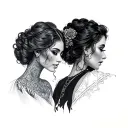 Josefina & Jeronimo tattoo design idea