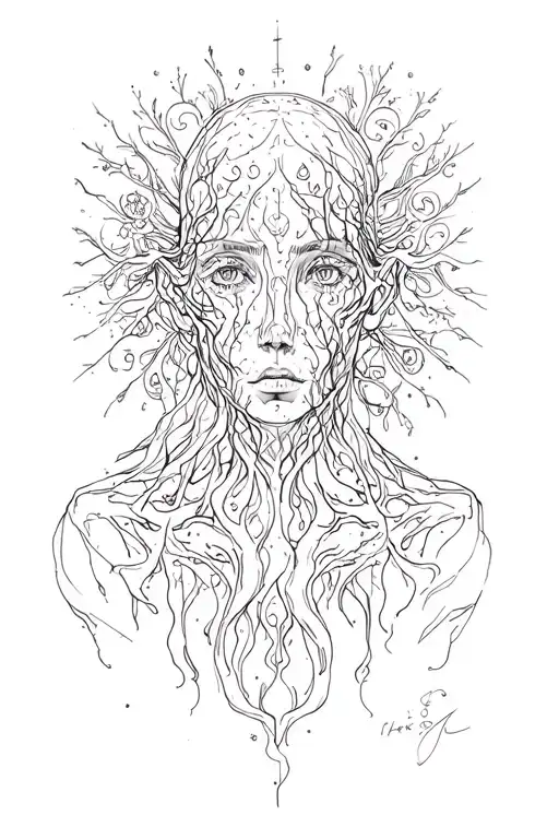 Self healing, bipolar disorder tattoo design idea