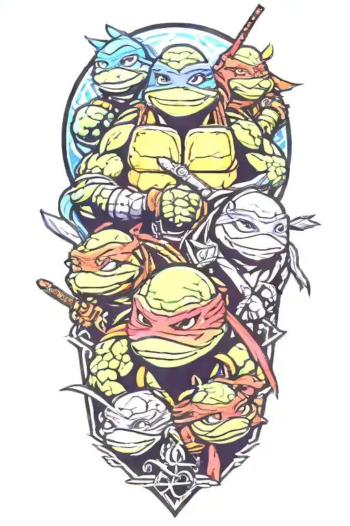 teenage Mutant Ninja Turtles tattoo design idea