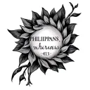 Philippians 4 13 tattoo design idea