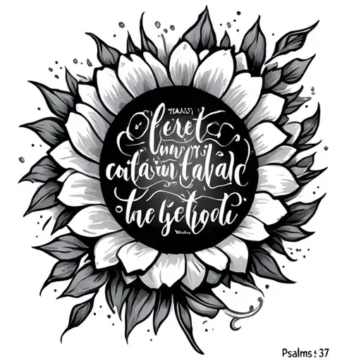 psalms 3:7 tattoo design idea