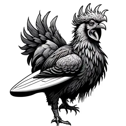 surfing, gamecocks, Florida, university of South Carolina tattoo design idea