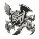 wu tang clan logo tattoo design idea