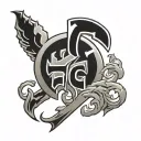 wu tang clan logo tattoo design idea