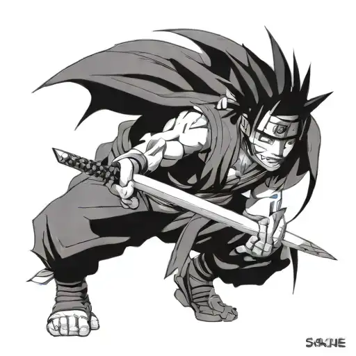 Sasuke tattoo design idea