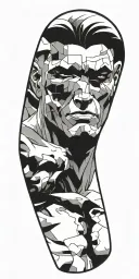 comic book tattoo design idea