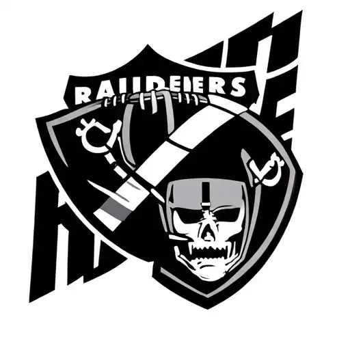 raiders football tattoo design idea