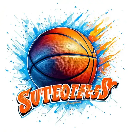 basket ball tattoo design idea