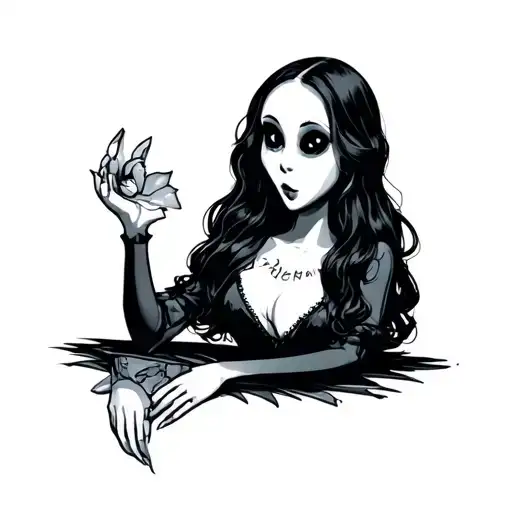 Casper the friendly ghost feminine tattoo tattoo design idea