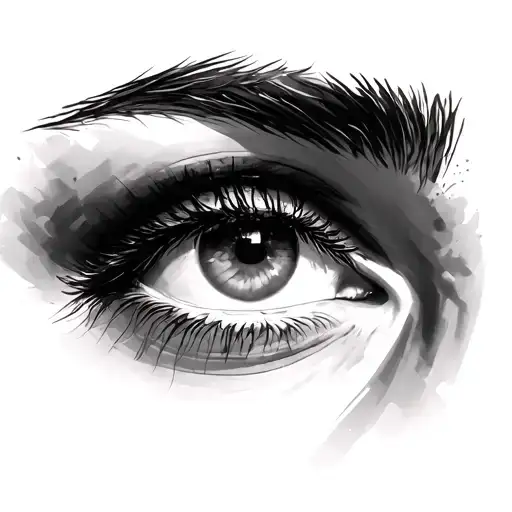 Eyebrow tattoo design idea