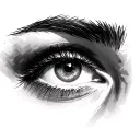 Eyebrow tattoo design idea