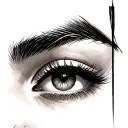 Eyebrow tattoo design idea