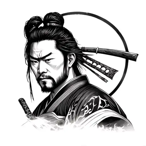 Musashi Miyamoto tattoo design idea