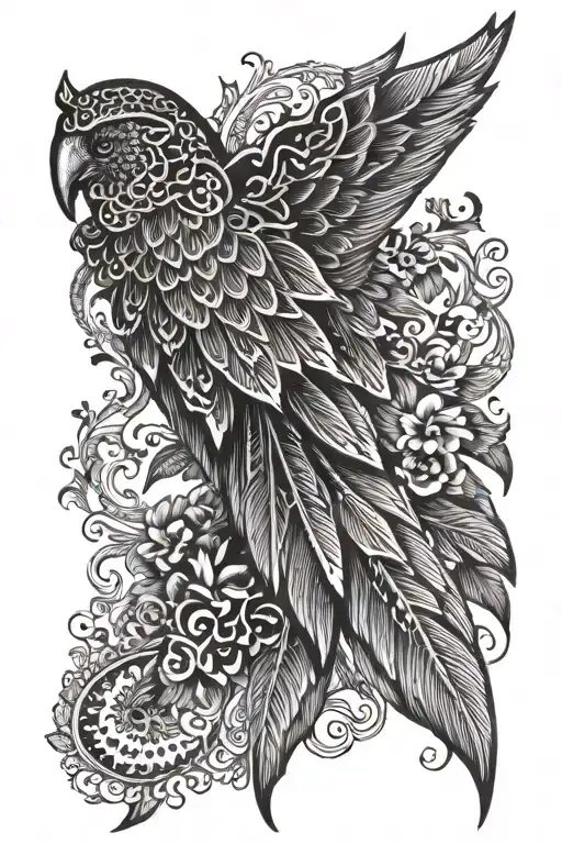 fourth wing tattoo tattoo design idea