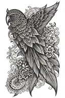 fourth wing tattoo tattoo design idea