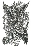 fourth wing tattoo tattoo design idea